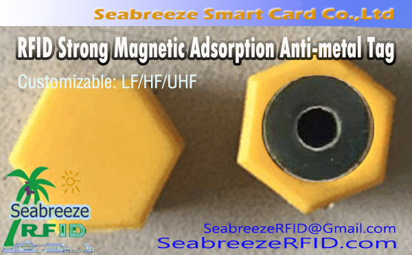 Etiqueta antimetálica de adsorción magnética RFID, Etiqueta antimetálica de adsorción magnética RFID en forma de tornillo, Etiqueta de adsorción magnética fuerte NFC, Etiqueta anti-metal UHF de adsorción magnética fuerte