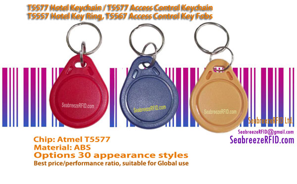 T5577 Hotel Keychain, T5577 Access Control Keychain, T5557 Hotel Key Ring, T5577 Gwesty Keychain