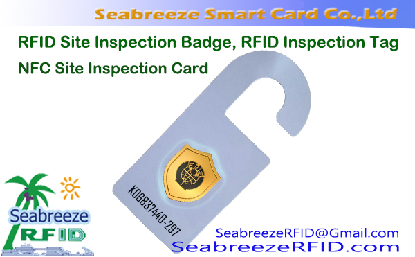 RFID-platsinspektionskort, RFID-platsinspektionsmärke, RFID-inspektionskort, NFC Site Inspection Badge