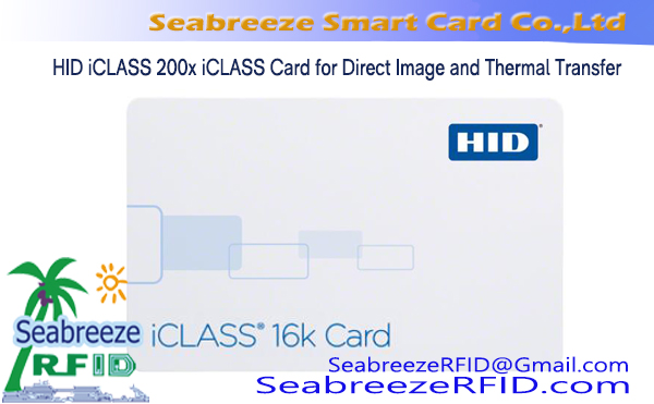 Шууд зураг, дулаан дамжуулах зориулалттай HID iCLASS 200x iCLASS карт