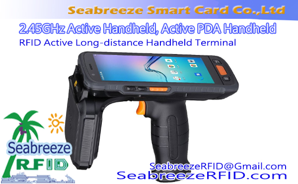 2.45GHz Aktive Handheld, Aktive PDA Handheld, RFID Aktive Long-ôfstân Handheld Terminal, 2.4G Active Handheld