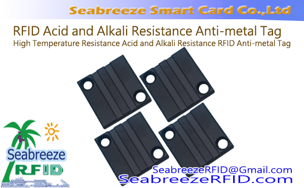 Étiquette anti-métal RFID résistante aux acides et aux alcalis, résistante aux hautes températures, Étiquette anti-métal résistante aux acides et aux alcalis UHF