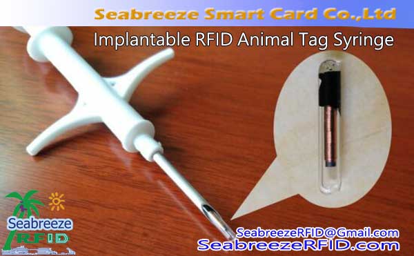 Implantable RFID Tag Animal Syringe, Kaca Tube Bio-elektronik Tag Syringe